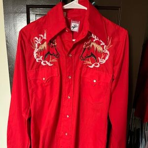 Vintage (70s) western pearl snap shirt